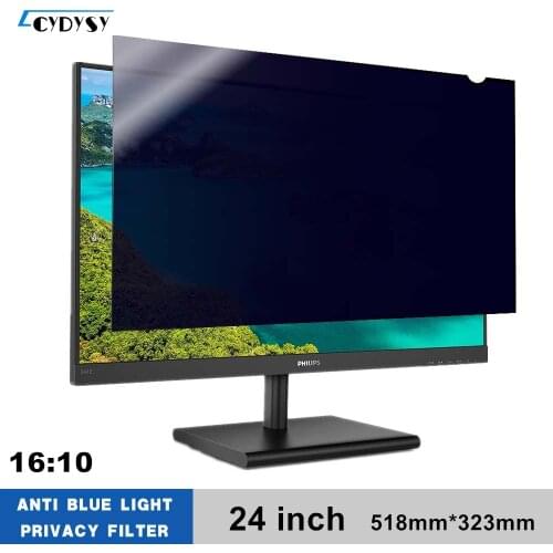 24 Inch LG Anti-Blue Light Privacy Filter Anti-Glare Screen Protective Film for 16:10 Widescreen Computer 518mm*323mm