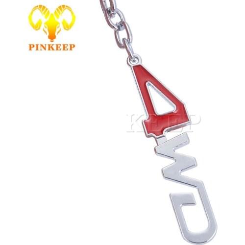Car Logo Keychain Keyring Key Ring Auto Key Chain For 4WD 4x4 BMW Mercedes Audi Volkswagen Ford Toyota Honda Nissan Opel Styling
