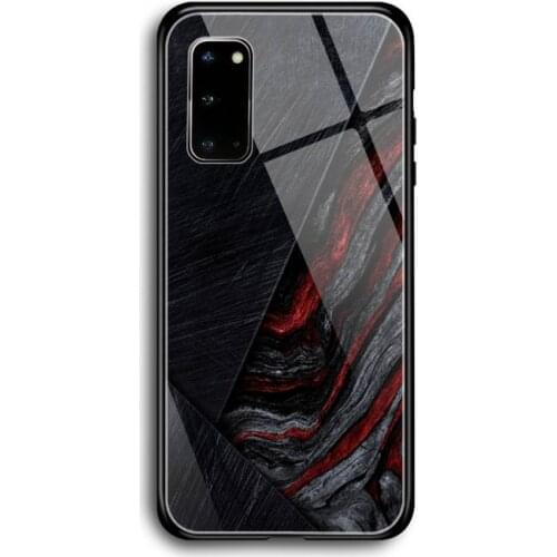Color art painting Phone Case Tempered Glass For Samsung S7 S8 S9 S10E S20 21 30 Plus ultra Note 8 9 10 Plus A7 2018