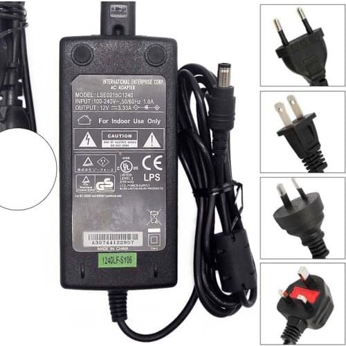 For Li Shin 12V 3.33A LSE0215C1240 AC Adapter Charger Power Supply - Used
