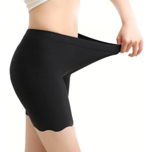 Women Safety Shorts Pants Seamless Nylon High Waist Panties Seamless Anti Boyshorts Pants Girls Slimming Underwear