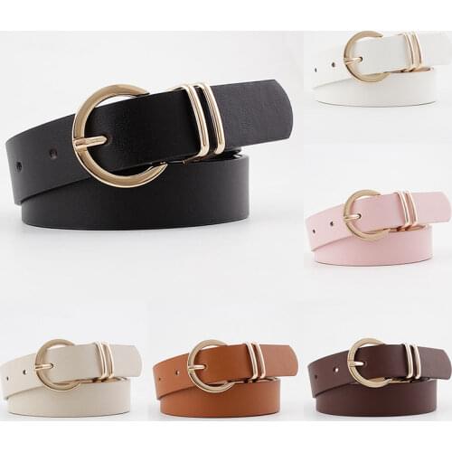 Jeans Dress Belt Decorative Waistband Alloy Pin Buckle PU Leather Female Cowgirl Western Belt Wide Trouser Belt Women Belt