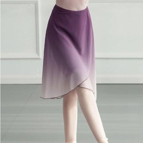 Gradient Ballet Dress Lace-up Skirt Dance Gauze Dress A Skirt Tutu Dress For Dancing Girls Ballerina Dance Costume Women