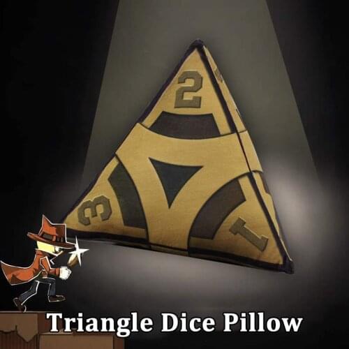Game Identity V Cosplay Four Sided Triangle Dice Plush Toy Doll Throw Pillow Cartoon Anime Halloween Fancy Party Decor Prop Boy