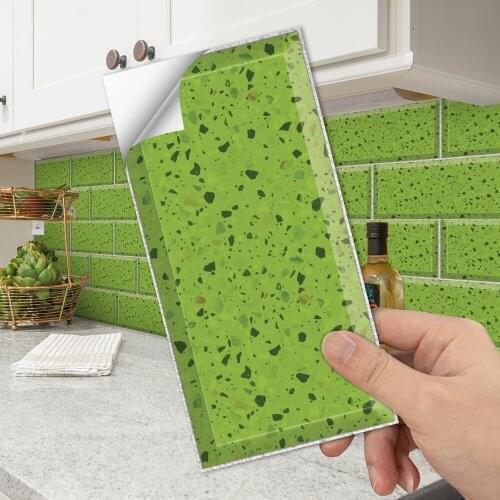 Kitchen oil-proof wall decoration stickers bathroom waterproof simulation crystal tile stickers wear-resistant floor stickers
