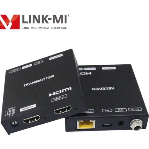 LINK-MI 4K 90M HDMI Extender 4K@60Hz 18G Extender With Loop Out, HDR10, Dual POC, Support SPDIF, PCM2.0 Analog Audio Extraction