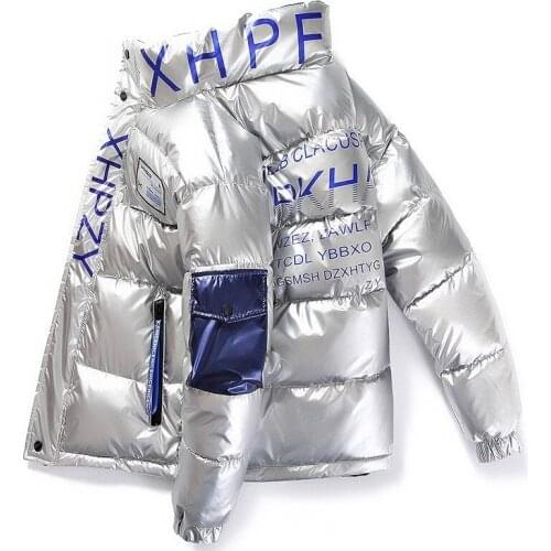 BALDAUREN 2021 Winter New Thick Jacket Mens Fashion Down Cotton Jacket Bright Face With Hood Korean Version Of All-Match