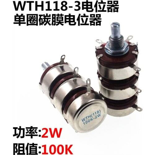 New WTH118 2W 100K WTH(118) 3 layer dual Potentiometer triple potentiometer