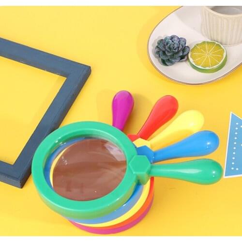 1PC Plastic Stand Magnifier Optical Lens Magnifying Glass Reading For Children