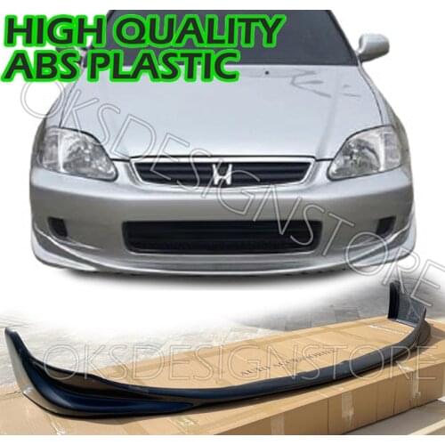 For JDM HONDA Civic EK2 sedan hatchback 1999-2001 Front Bumper Lip S2000 STYLE PLASTIC Splitter Diffuser Lip Body Kit Spoiler