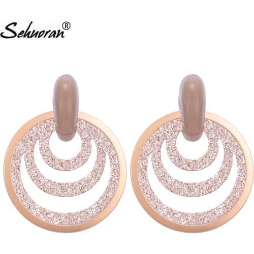 Sehuoran Earrings Oorbellen Big Earings For Women Water Drip Statement Earring Resin Earing Trendy Fashion Jewelry Wholesale