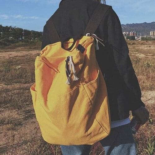 Hot sale college style literature and art large-capacity student schoolbag men and women trend backpack new backpack women