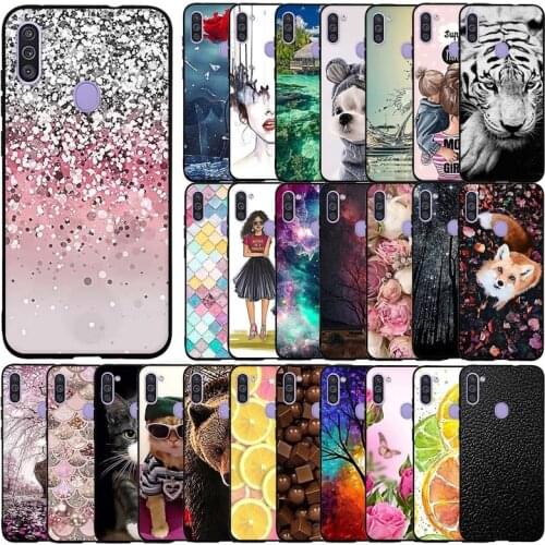 Silicone Case For Samsung Galaxy M11 Case Soft Tpu Phone Shell Cover For Samsung A11 Fundas Coque Etui Bumper Protective Covers