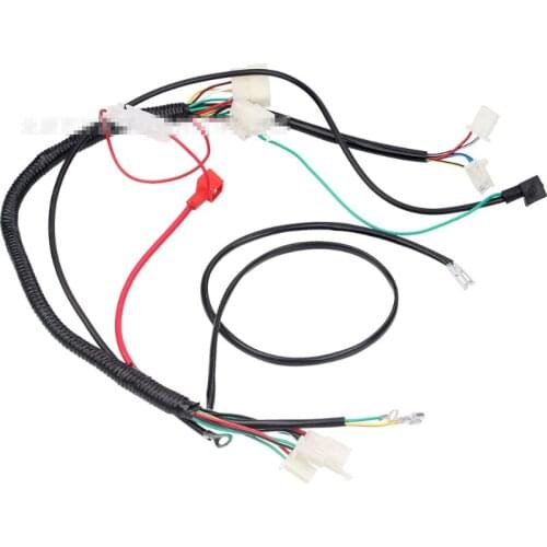 Motorcycle Universal Wireloom Wiring Harness Assembly For CG 150cc 200cc 250cc ATV Quad Dirt Bike Buggy Go Kart Scooter Moped
