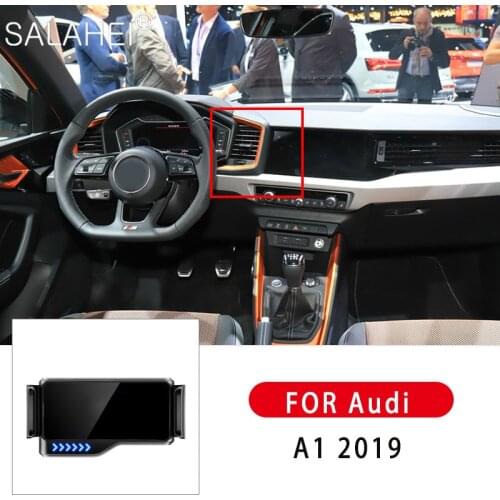 Funny Electric Car Phone Holder For Audi A1 2019 2020 Air Vent Mount Bracket GPS Support Auto Induction Mount 360°Rotatable