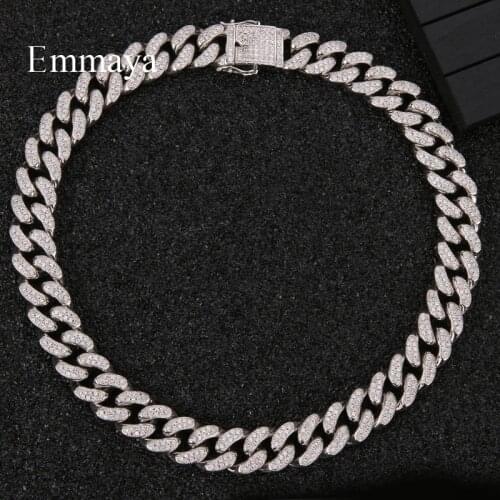 Emmaya Classic Luxury Style White Necklace AAA Zirconia Noble Jewelry HipHop For Women In Wedding Party Charming Pendant