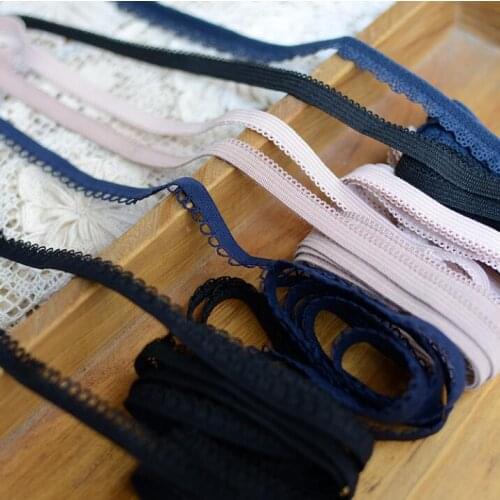 10 Meters Blue Black Small Thin Lace Trim Underwear Elastic Lace Trimmings Diy Sewing Garment Stretch Lace Ribbon