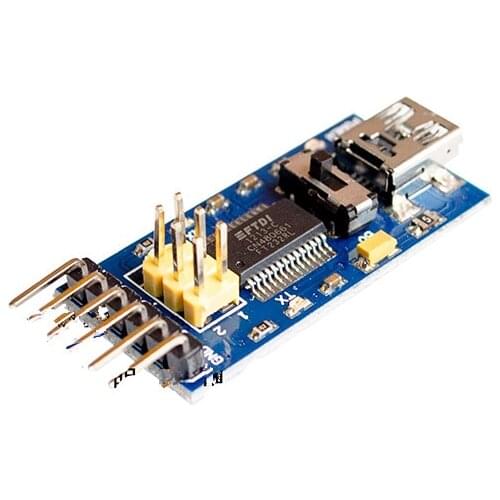 10pcs Basic Breakout Board For FTDI FT232RL USB To TTL Serial IC Adapter Converter Module 3.3V 5V FT232 Switch