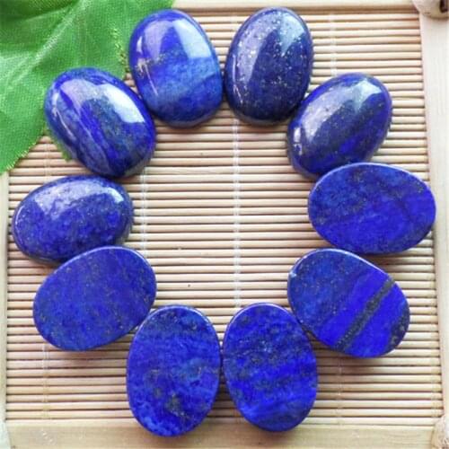 10 pieces/lot) Wholesale Natural Lapis Lazuli Oval CAB CABOCHON 25x18x8mm Free Shipping Fashion Jewelry ZY3413