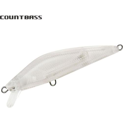 10pcs Countbass Blank Hard Lures 75mm, Unpainted Fishing Baits, Minnow, Wobblers, Free shipment