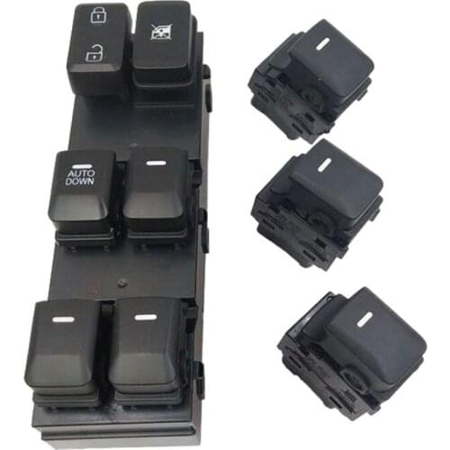 4pcs Car Electric Power Window Switch Button for Kia Sportage 2011- 93575-1h000 93570-3w000