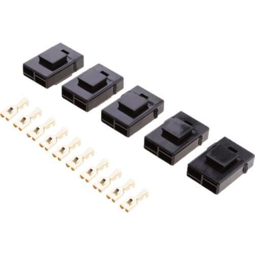 5pcs Car RV Boat ATO/ATC Blade Fuse Holders Block Black Housing Kit