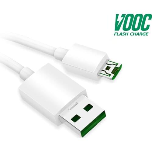 Original Micro USB Cable For OPPO VOOC Flash Charger Cable 5V 4A 7 Pin Charging Cord Micro USB Wire Quick Charging Cable