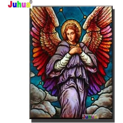 5D Angel Wing FULL Round Mosaic Pattern DIY Diamond Embroidery home decoration Diamond Painting cross stitch Portrait Gift
