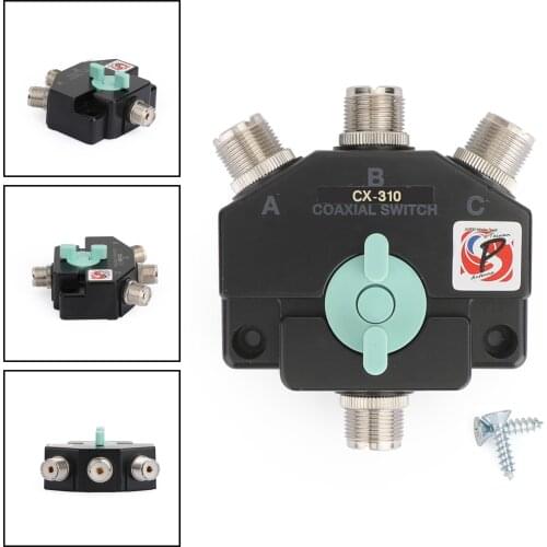 Artudatech CX310 Heavy Duty Wideband 3 Way Coaxial Antenna Repeater Switch Box 1 In 3 Out
