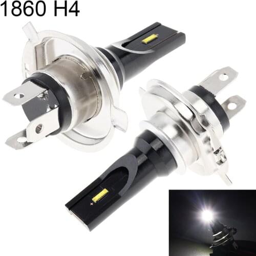 Car Light 12V H4 High Power 1860 Lamp Beads 1200LM 6500K-7500K White Driving Running Fog Light Car Lamp Auto Light Bulbs