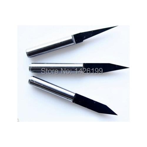 Free Shipping 10PCS 3.175mm 30 Degree 0.3MM End mill Carbide PCB CNC Engraving Bits ,Engrave Wood Acrylic PVC Metal tool