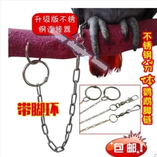 Pet birds large parrot anklet foot chain