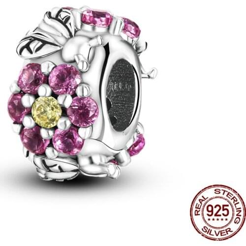 Hot New Products 2021Arrival 100% Real 925 Sterling Silver Dense Beaded Bee Beads Fit Original 3mm Bracelet DIY Jewelry