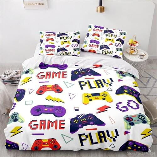 Gamepad Video Games Controller 3d Bedding Set Queen King Size Quilt Cover with Pillowcase Soft Duvet Cover Set Home Textile Gift