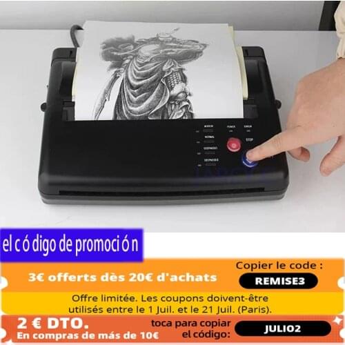 Tattoo Transfer Machine Copy Stencil Machine Tattoo Device Copier Printer Drawing Thermal Tools for Tattoo & Body Art Paper Copy