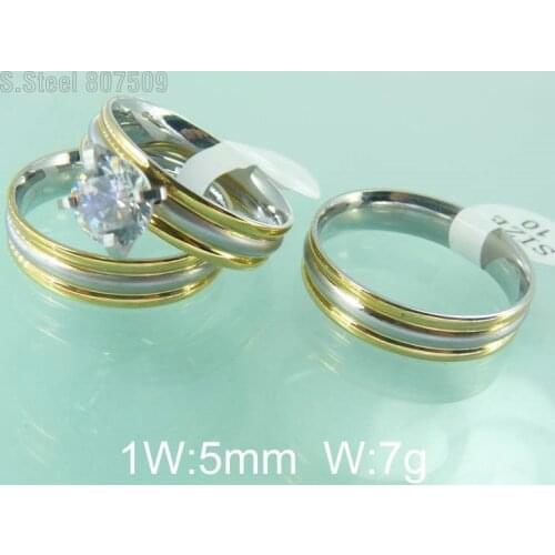 Crystal For Ring Accessories Fashion Jewelry Wholesale Fashion Stainless Steel Jewelry The Lovers Rings Hot Selling G5R4185