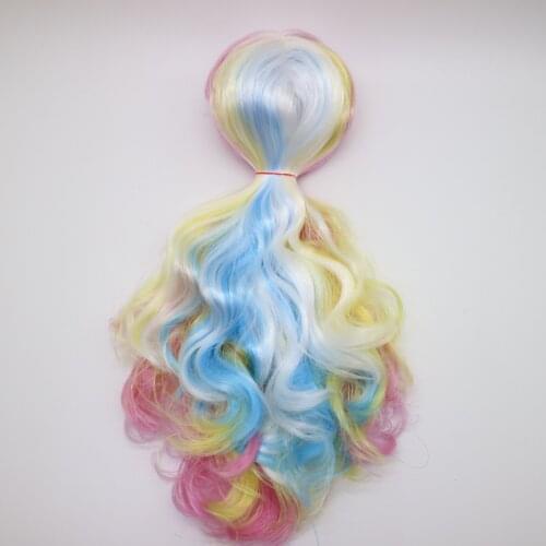 RBL doll scalp suitable for blyth multicolour hair