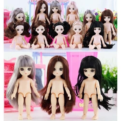 Mini 13 Joints Girl Doll Body Model DIY Crafts Doll Mannequin for Doll DIY Making & Repair Replacement