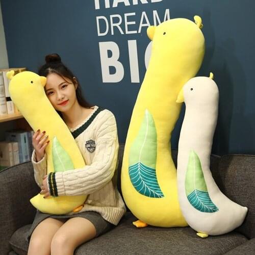 70-130cm Soft Cute Cartoon Long Necked Chicken Bird Plush Toys Stuffed Lovely Animals Pillow Doll For Girls Kids Birthday Gifts