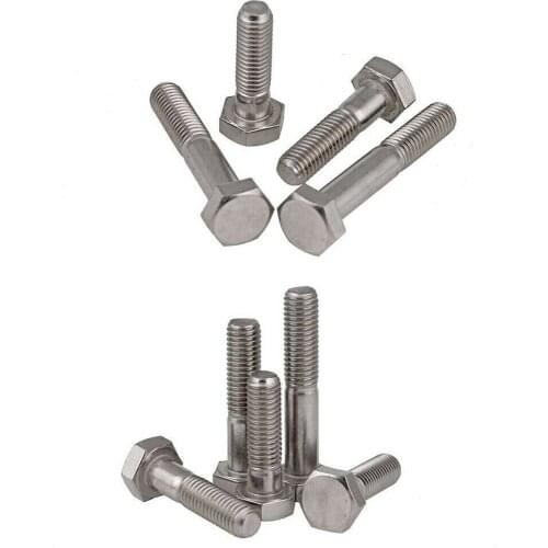 M6 M8 304 stainless steel half-thread outer hexagon screws / outer hexagon bolt