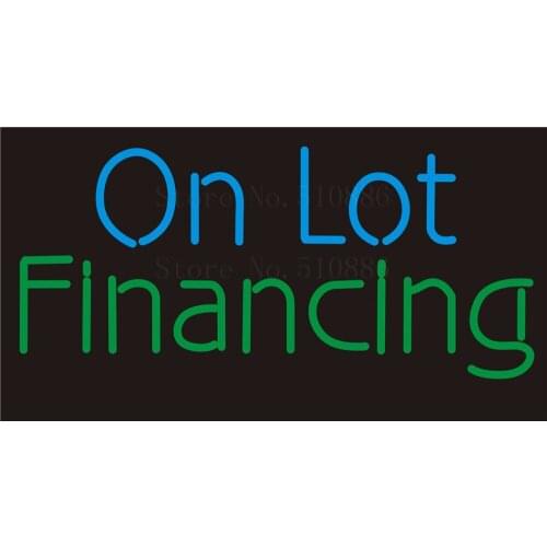 Custom NEON Sign Board On Lot Financing Glass Tube Party Bar Club Pub Display Store Shop Light Signboard Signage Signs 17*14"