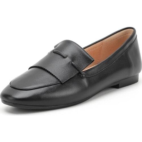 New leisure driving age season 2019 -bottomed leather shoes single shoes 40-43