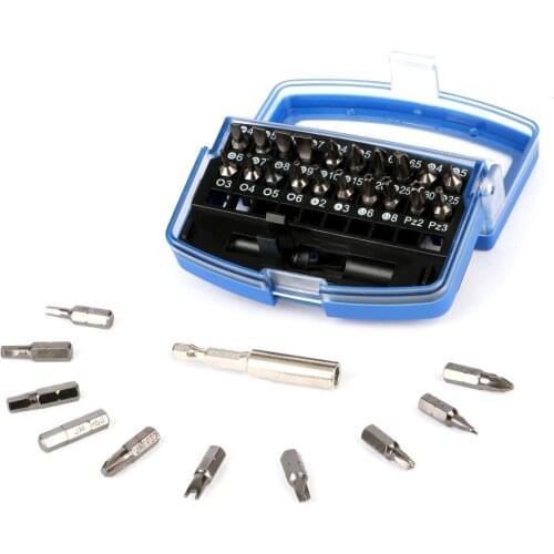 JAKEMY 31 in 1 Professional Screwdriver Bits Set Chrome Vanadium Steel Screwdriver Head Set Torx Hex Bit Set for Laptops Phones