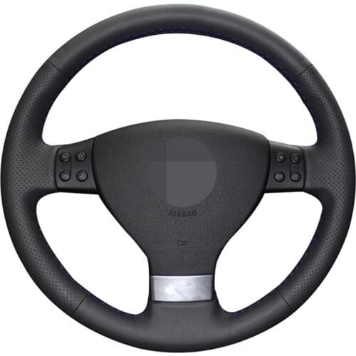Hand-stitched PU Artificial Leather Car Steering Wheel Cover For Volkswagen Golf 5 Mk5 VW Passat B6 Jetta 5 Mk5 Tiguan 2007-2011