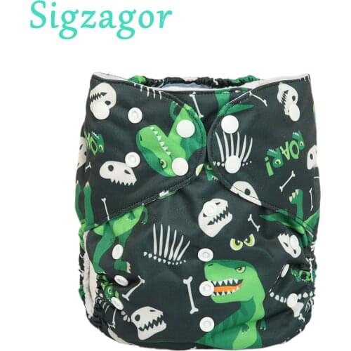 [Sigzagor]2 to 7 years old Big Cloth Diaper,Nappy,Pocket One Size,Reusable Washable,Microfleece Inner,Baby Kids Toddler Junior