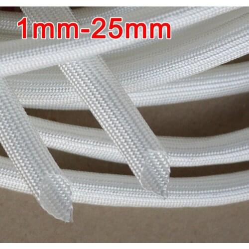 12mm 600 Deg.C High Temperature Braided Soft Fiberglass Sleeving Fiber Glass Tube