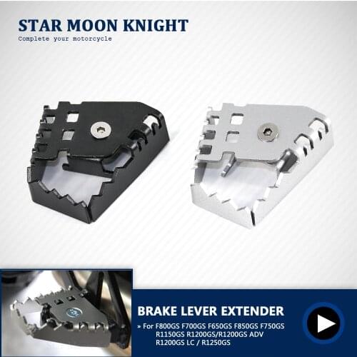 Foot Brake Lever Pedal Enlarge Extension Rear Brake Peg Pad Extender For BMW F650GS F750GS F800GS R1200GS LC R1250GS F850GS