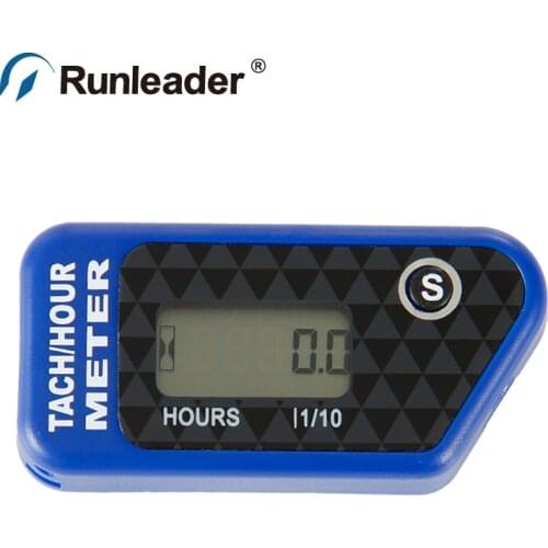 Waterproof Digital Inductive Hour Meter Tachometer for Outboard Motocross marine pit bike snowmobile ATV generator paramotor
