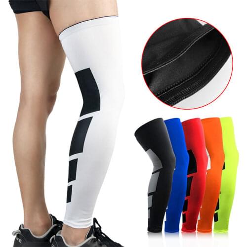 1~2Pcs ​Super Elastic Basketball Leg Warmers Calf Thigh Compression Sleeves Knee Brace Soccer Volleyball Cyclin YL0134