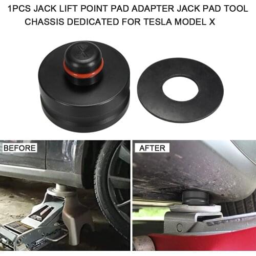 1pcs Jack Lift Point Pad Adapter Jack Pad Tool Chassis Dedicated for Tesla Model X Car Styling